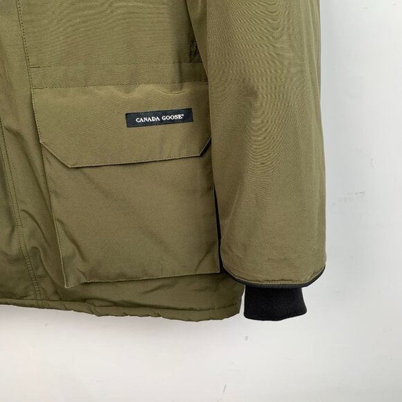Canada Goose Mens Khaki Parka With Faux Fur Hood & Multiple Pockets Arctic Progr - Picture 5 of 8